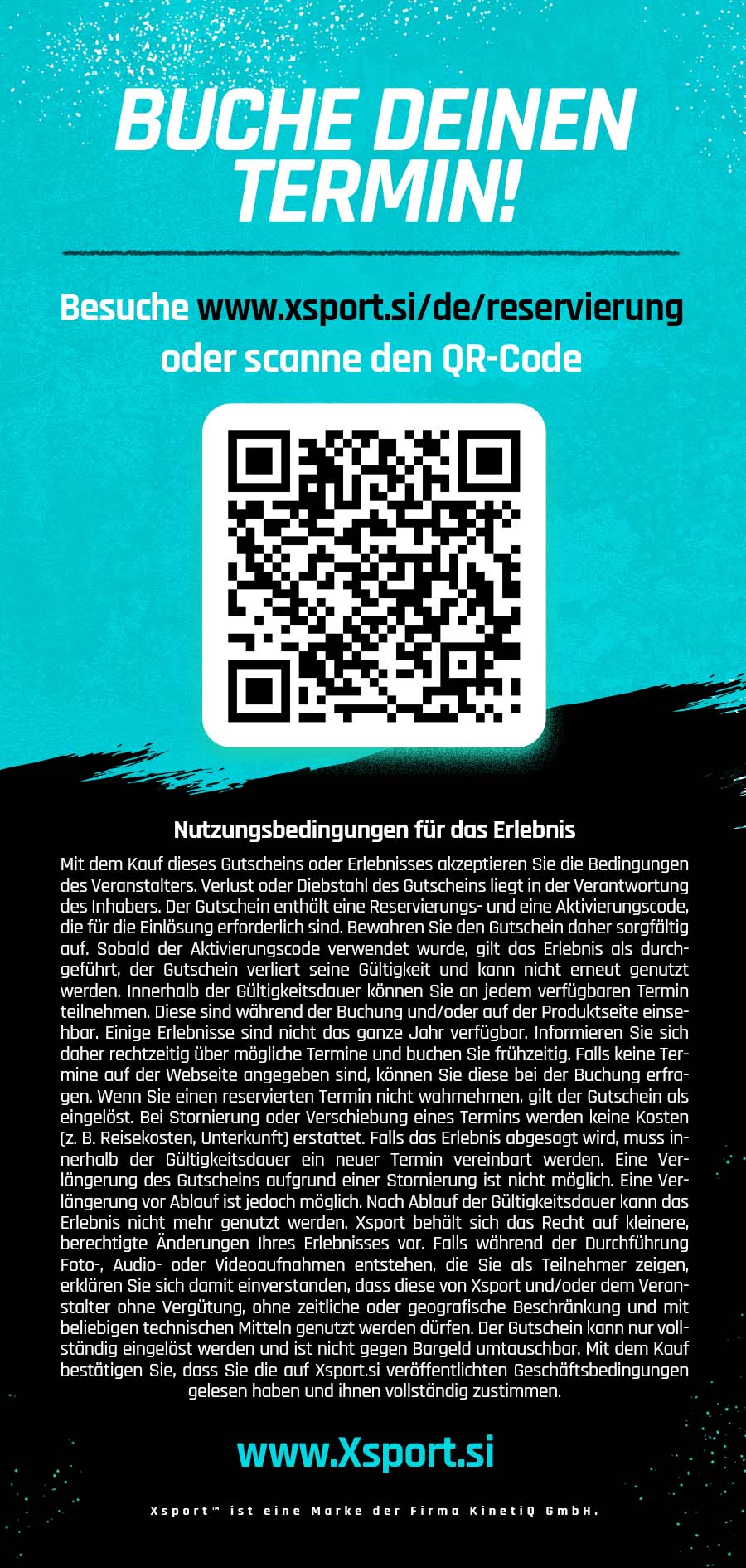 Rückseite des Gutscheins