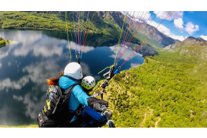 Flight over Paradise: Paragliding over Lake Bohinj