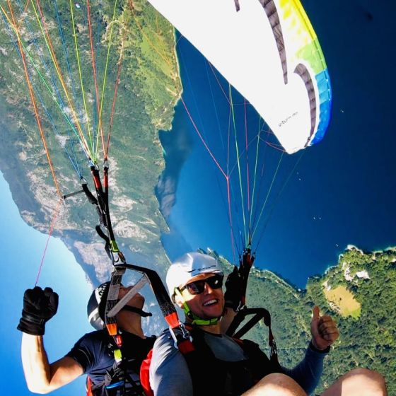 Volo Acrobatico in Parapendio da Vogel