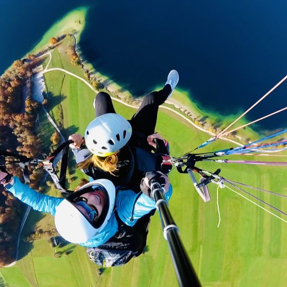 Volo Acrobatico in Parapendio da Vogel