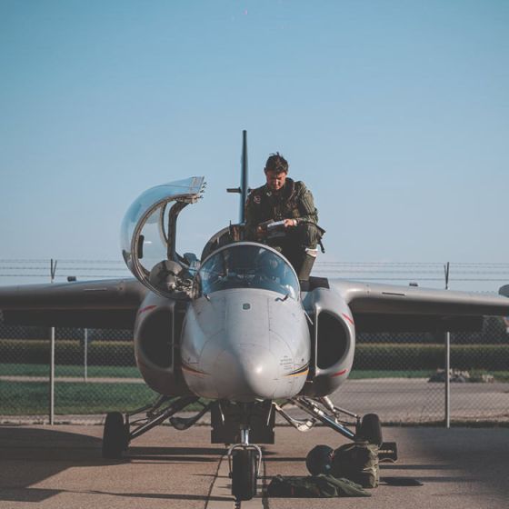 Polet z Aermacchi S-211 - Nemčija