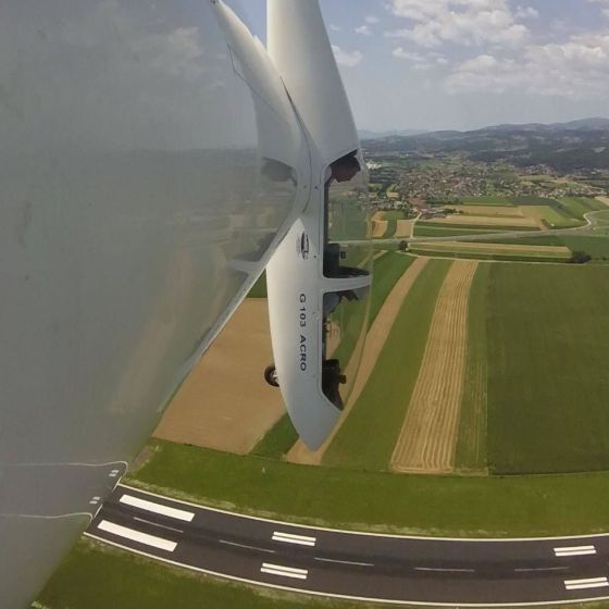 Akrobatski polet z jadralnim letalom - Maribor