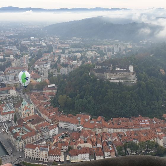 Polet z balonom - Ljubljana