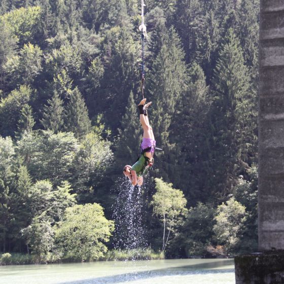 Bungee skok - Podjunski most 96 m