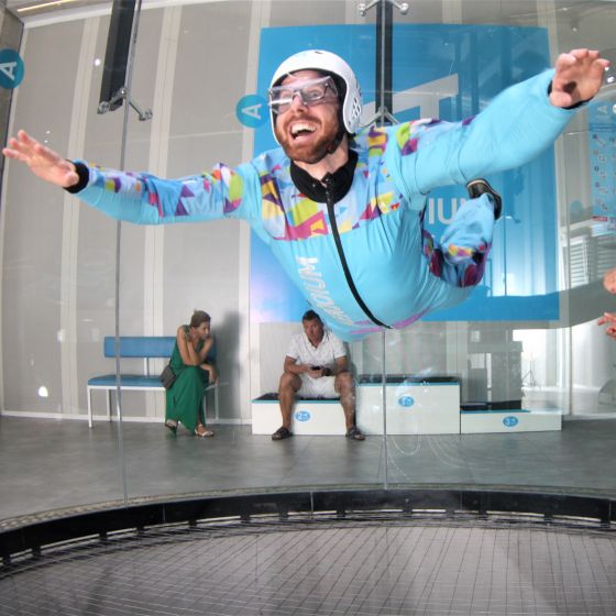 Flight school in wind tunnel Logatec