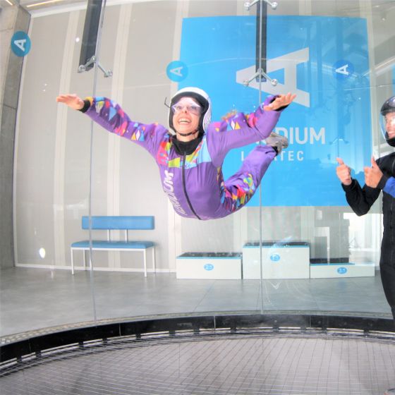 Flight school in wind tunnel Logatec