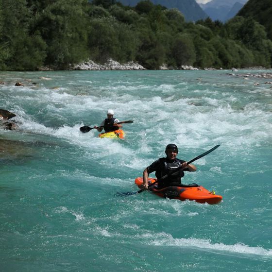 Kajak na Soči - Bovec