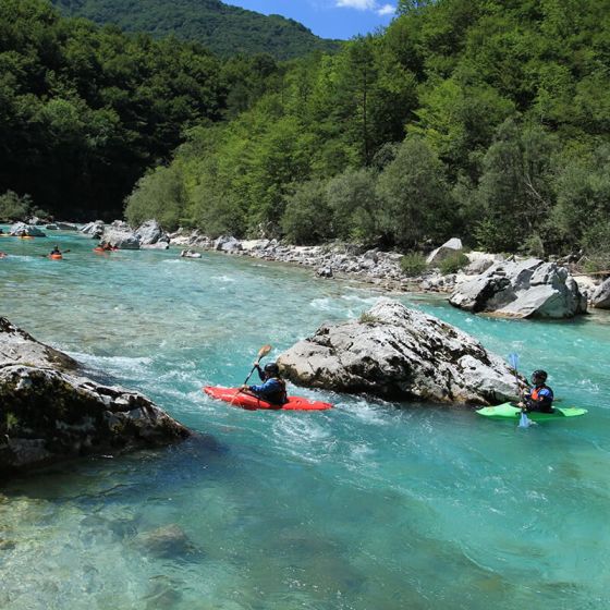 Kajak na Soči - Bovec