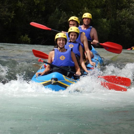 Mini Rafting auf der Save in Radovljica