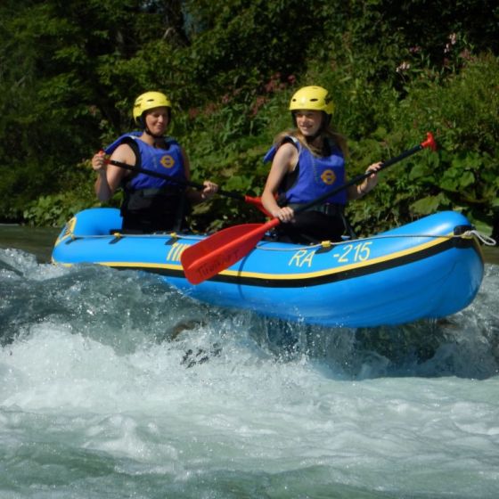 Mini Rafting auf der Save in Radovljica