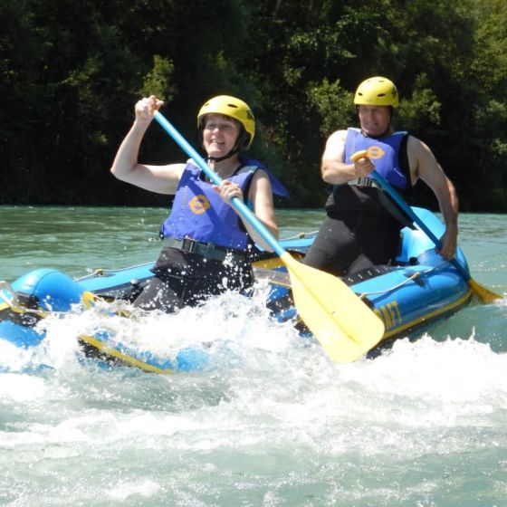 Mini Rafting auf der Save in Radovljica