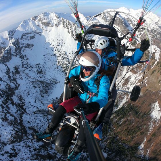 Motor Paragliding Flight from Bohinj