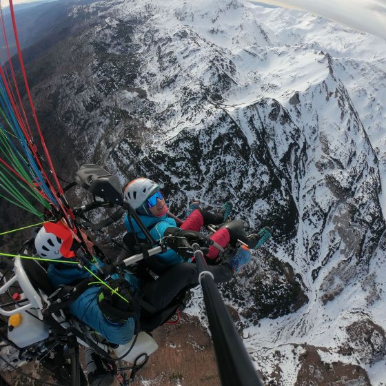 Motor Paragliding Flight from Bohinj