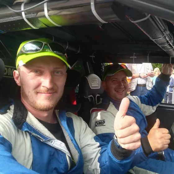Giro Rally come copilota a Idrija