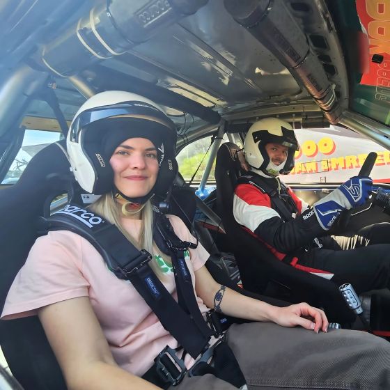 Rally ride as a Co-Driver in Idrija