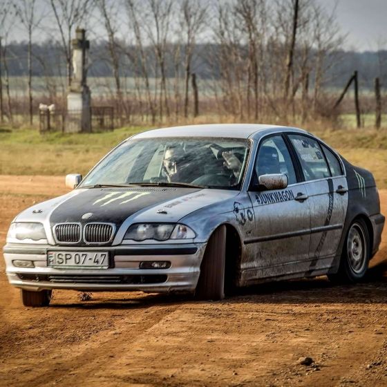Rallye fahren im BMW 325 in Sopron