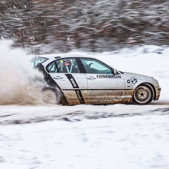 Rallye fahren im BMW 325 in Sopron