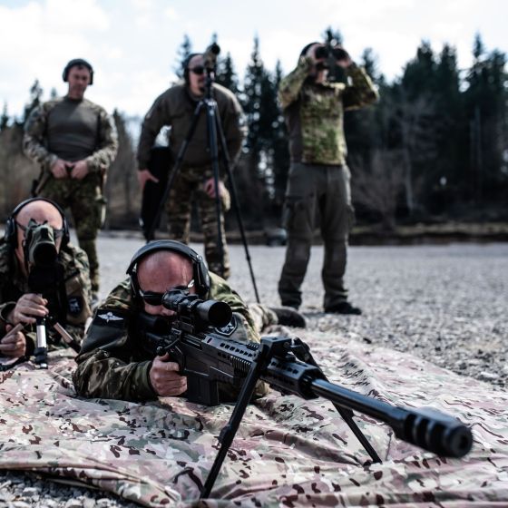 Shooting with a Sniper Rifle + .50 cal in Kočevje