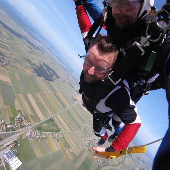 Tandem-Fallschirmsprung in Maribor