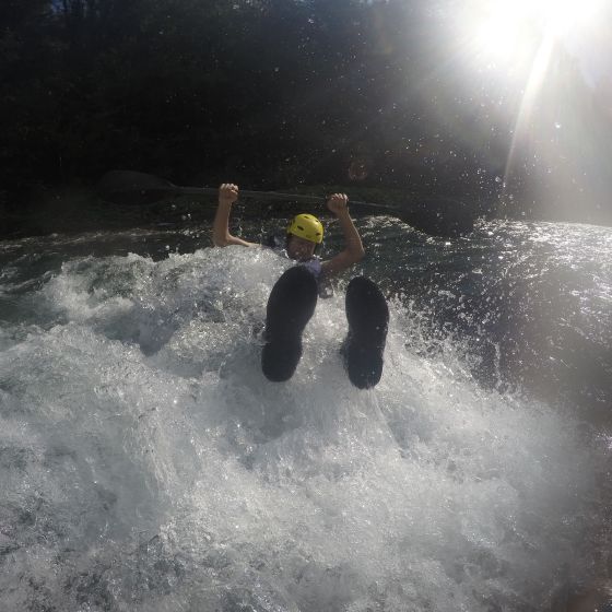 Tubing on the Sava River in Radovljica