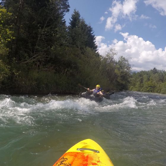 Tubing on the Sava River in Radovljica