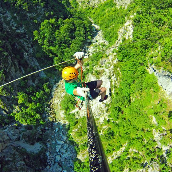 Zipline Učja - Bovec