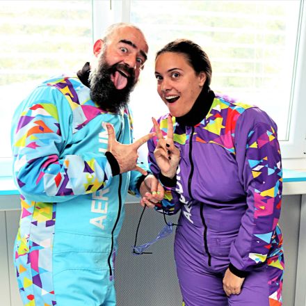 Flight for couples in wind tunnel Logatec