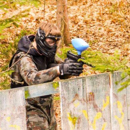 Paintball nel bosco a Šentjernej