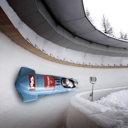 Guida di un bob da competizione a Innsbruck