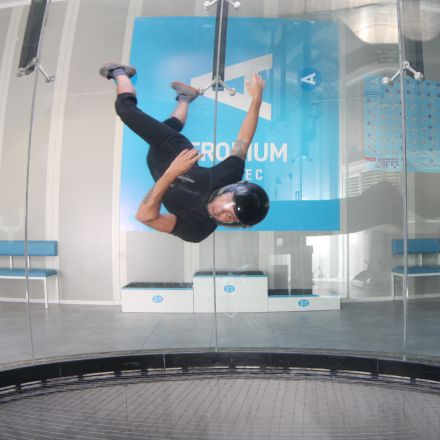 Flight school in wind tunnel Logatec