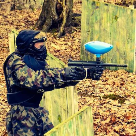 Paintball nel bosco a Šentjernej