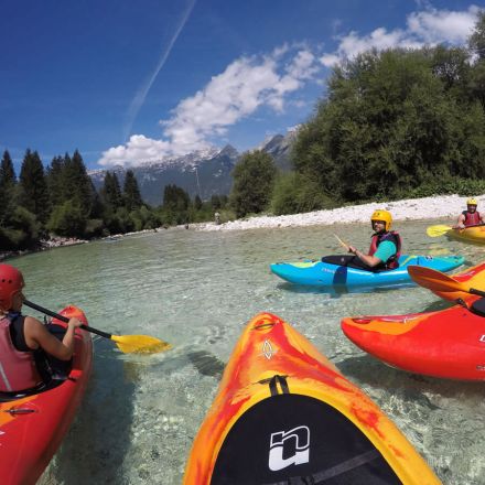 Corso di Kayak sul fiume Soča a Bovec