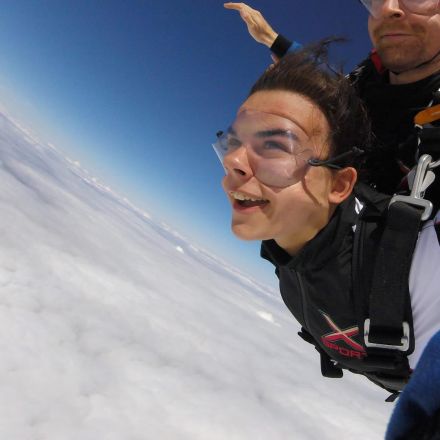 Tandem skydiving in Bovec